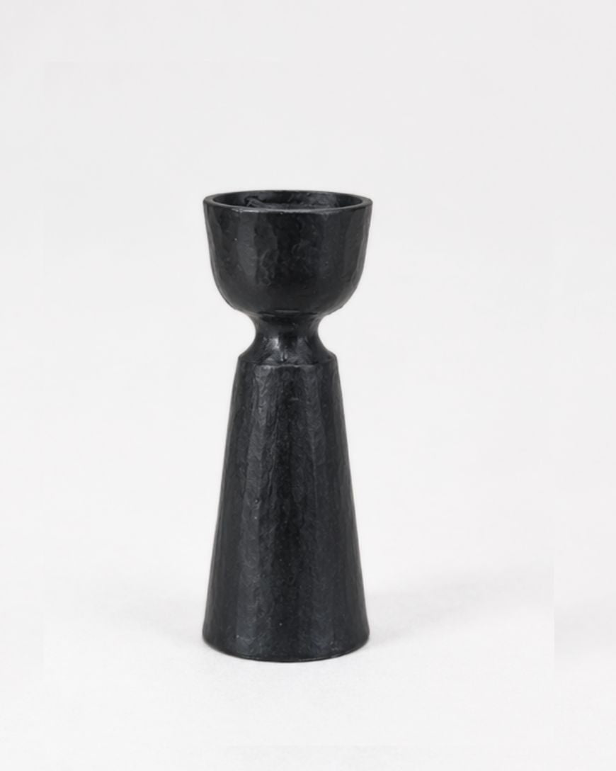 Foundry Hand-Forged Iron Candle Stand