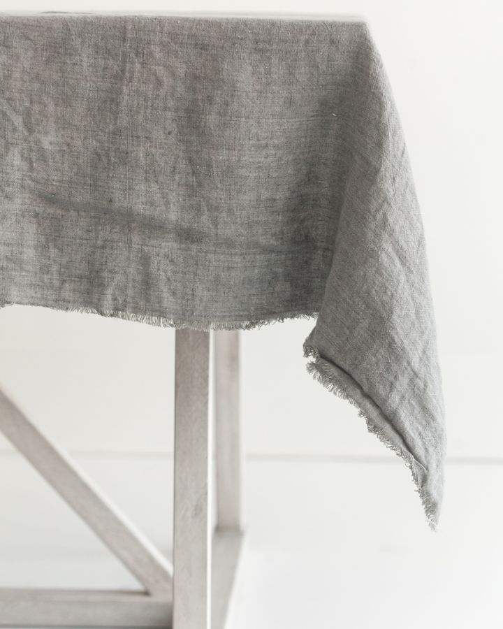 Stone Washed Linen Tablecloth