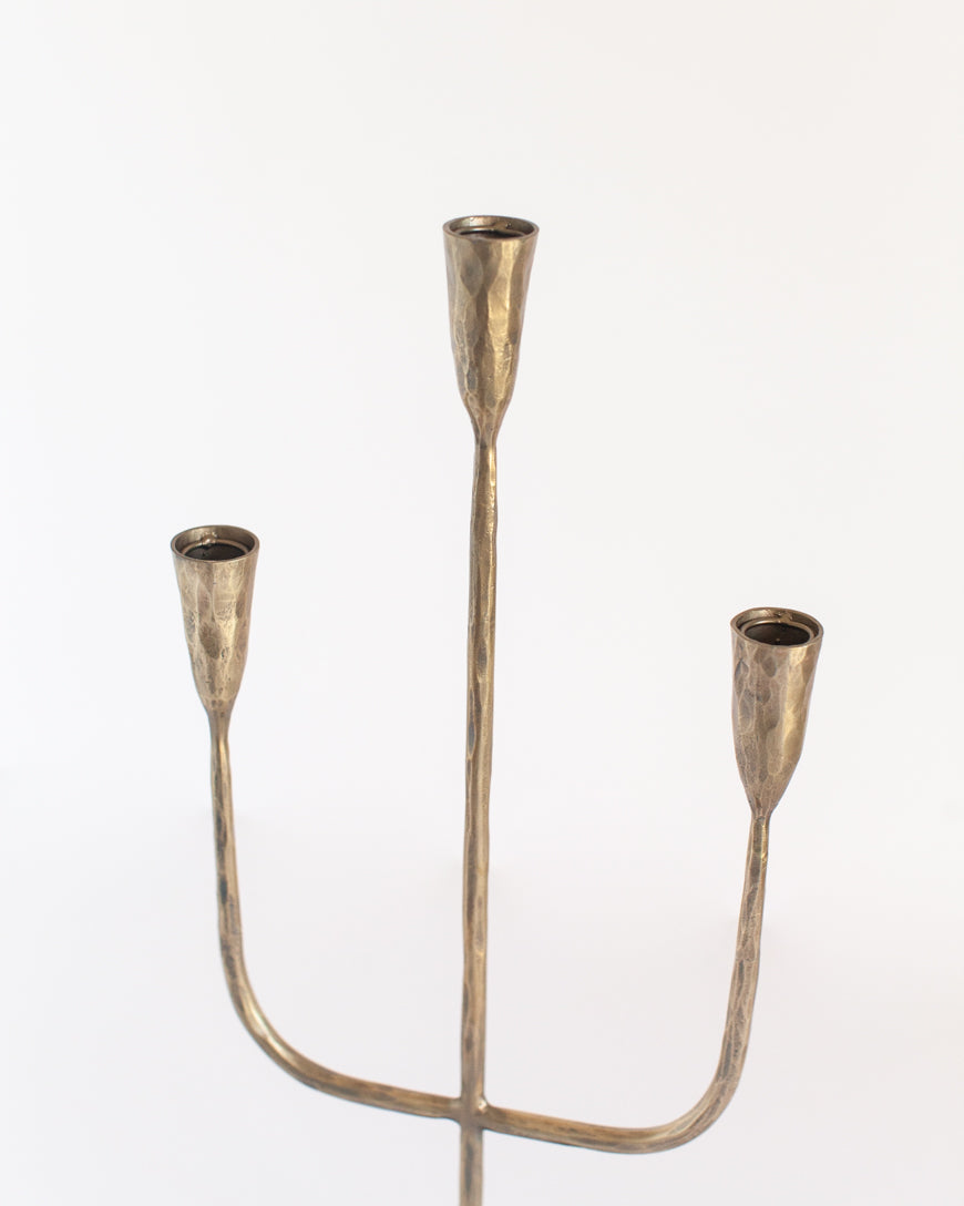 Hand-Forged Iron Candelabra