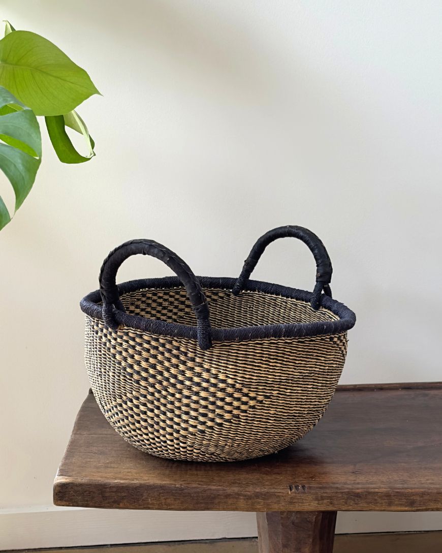 Handwoven African Catch-All Basket – Heritage Weave