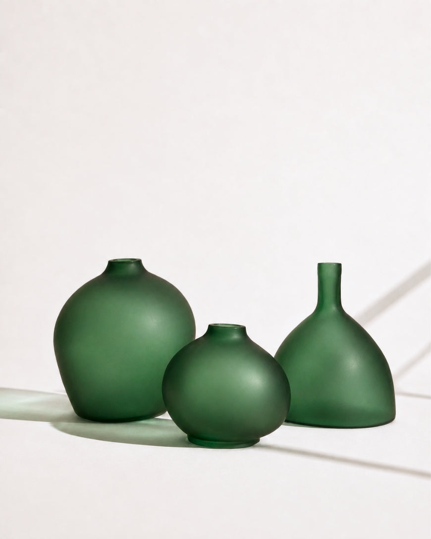 Hearth Handblown Hammered Bud Vase