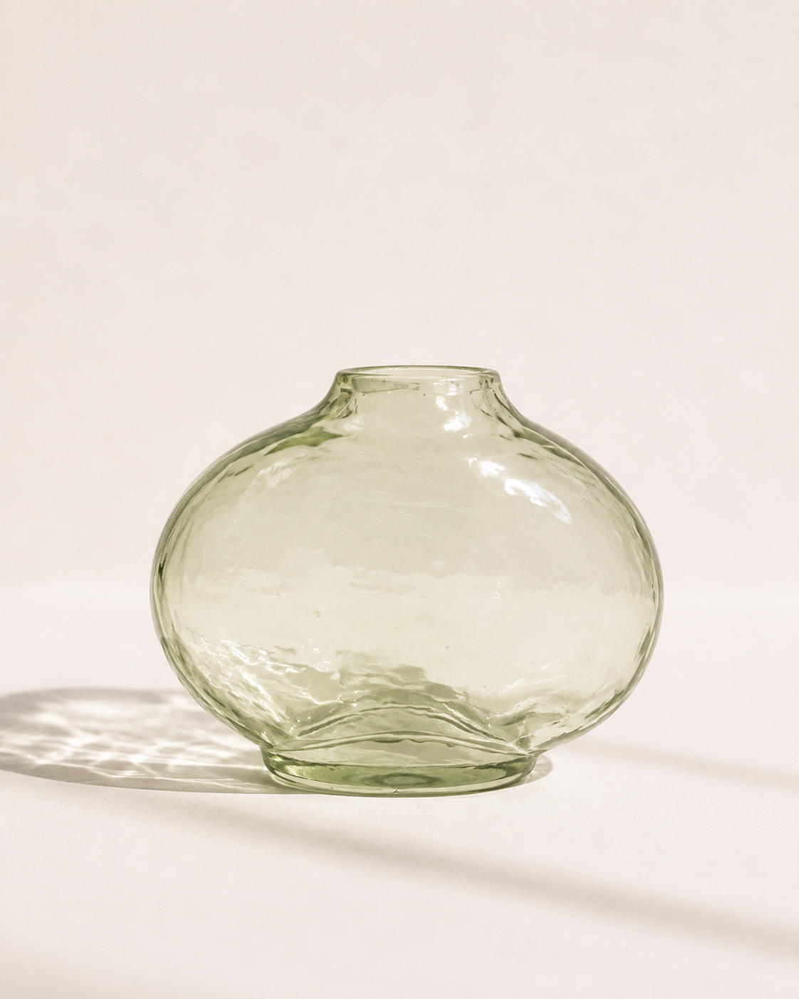 Pebble Handblown Hammered Bud Vase