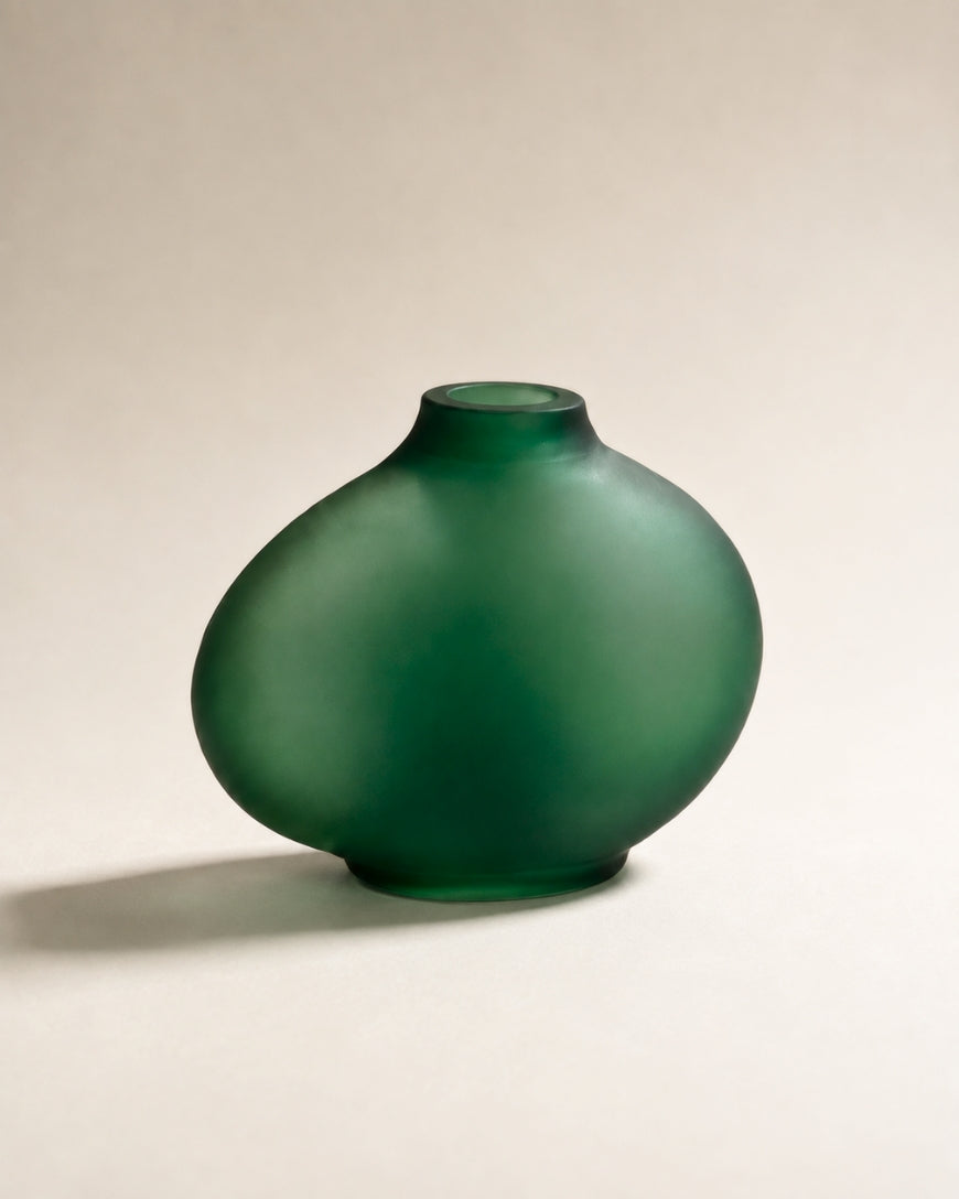 Pebble Handblown Hammered Bud Vase