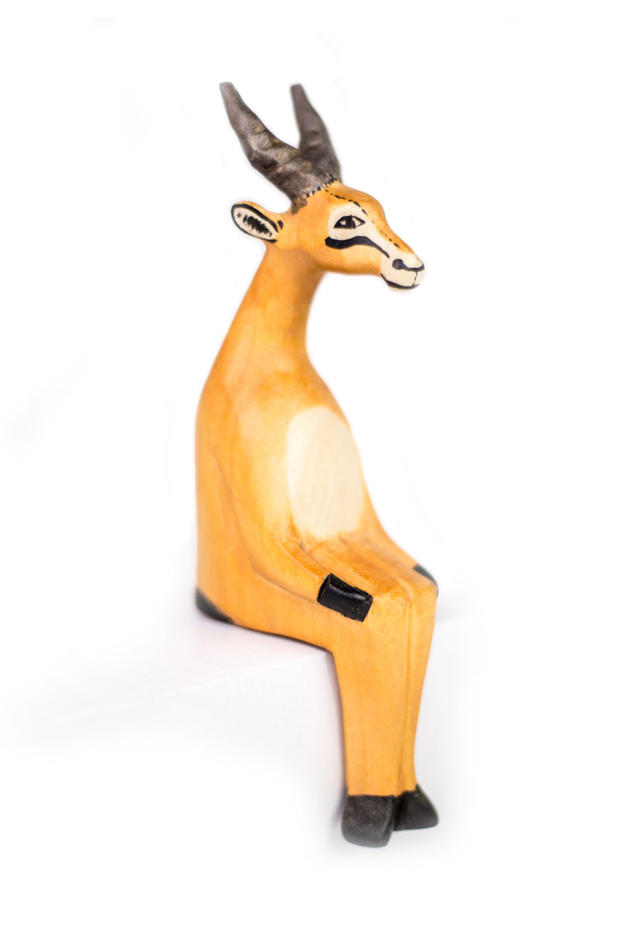Hand-carved Impala Shelf Sitter