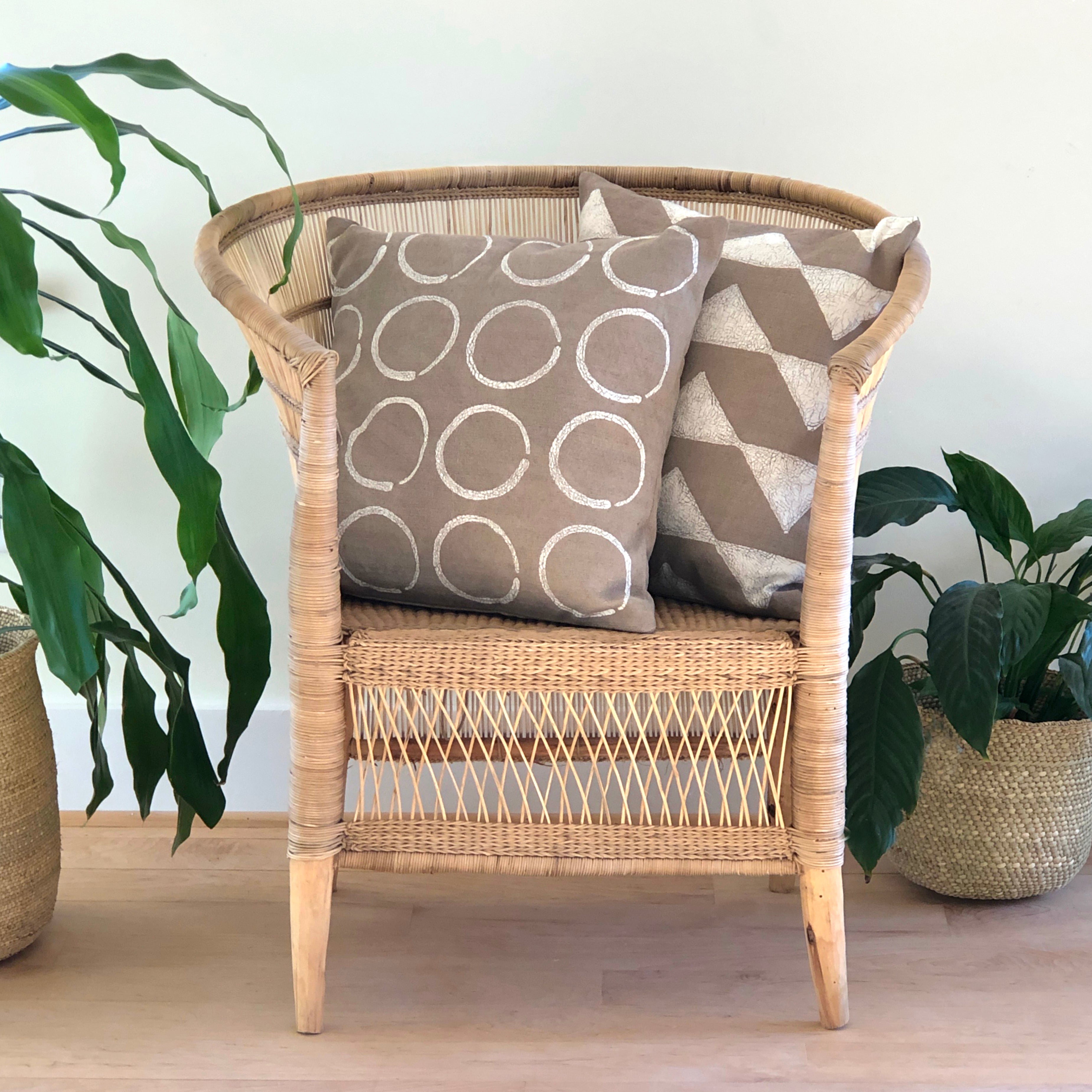 Handcrafted Malawi Cane Accent Chair