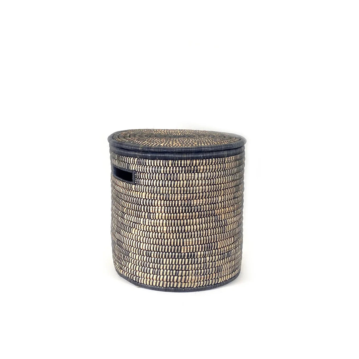 Lidded Floor Baskets | Black | Malawi