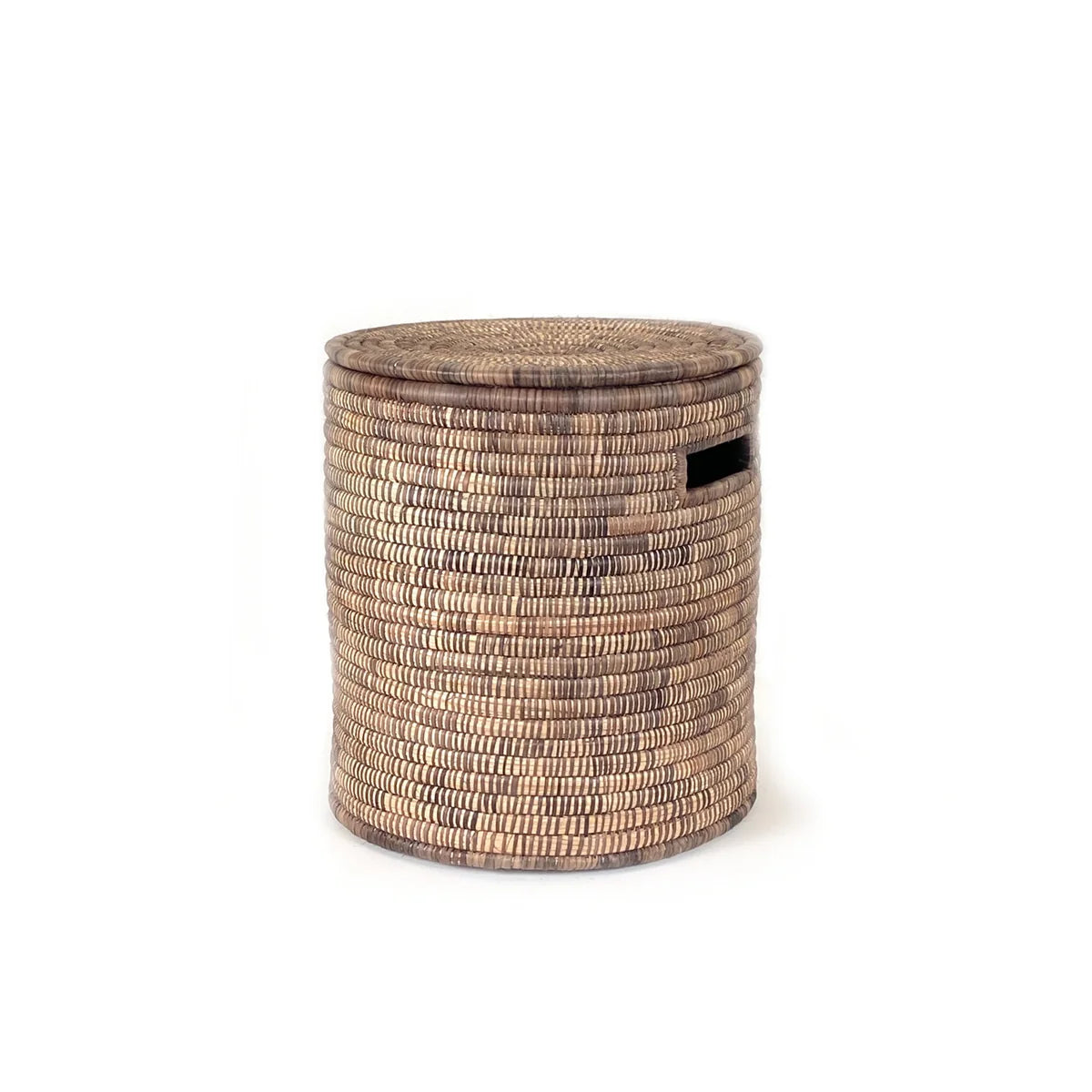Lidded Floor Baskets | Brown | Malawi