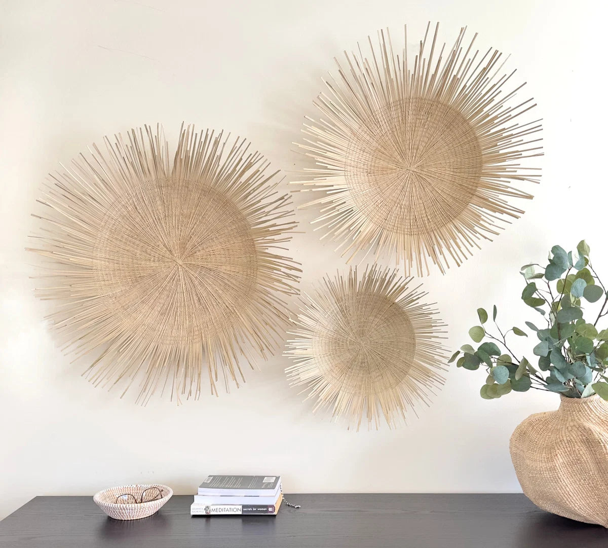 Handwoven Palm Sunburst Wall Hanging | Malawi