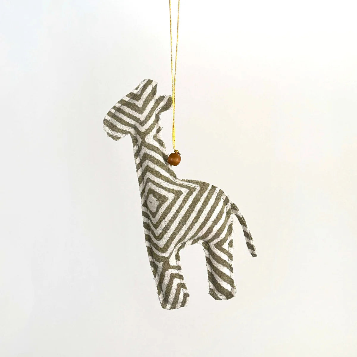 African Batik Safari Animal Christmas Ornaments – Set of 4