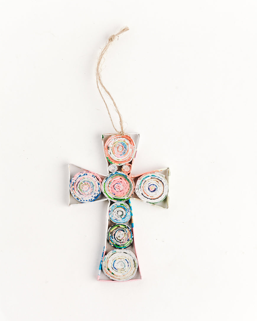 Quilled Paper Cross Ornament