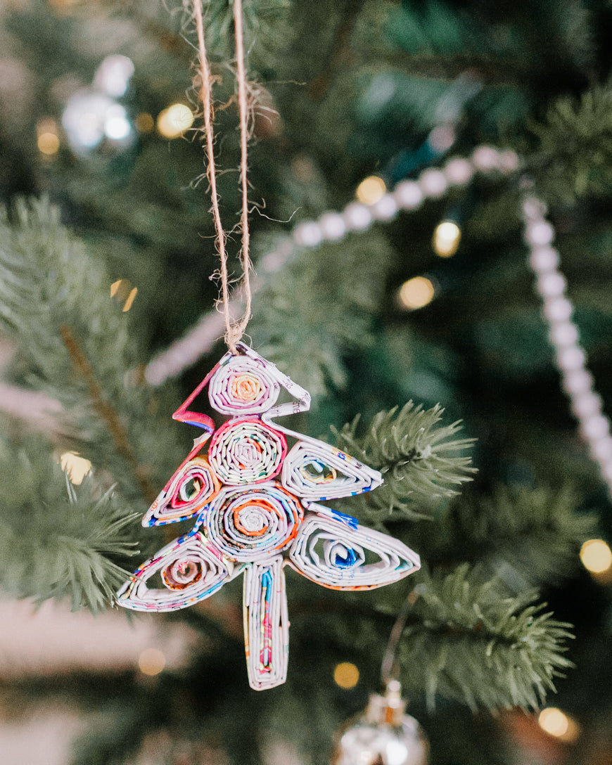 Quilled Paper Christmas Tree Ornament