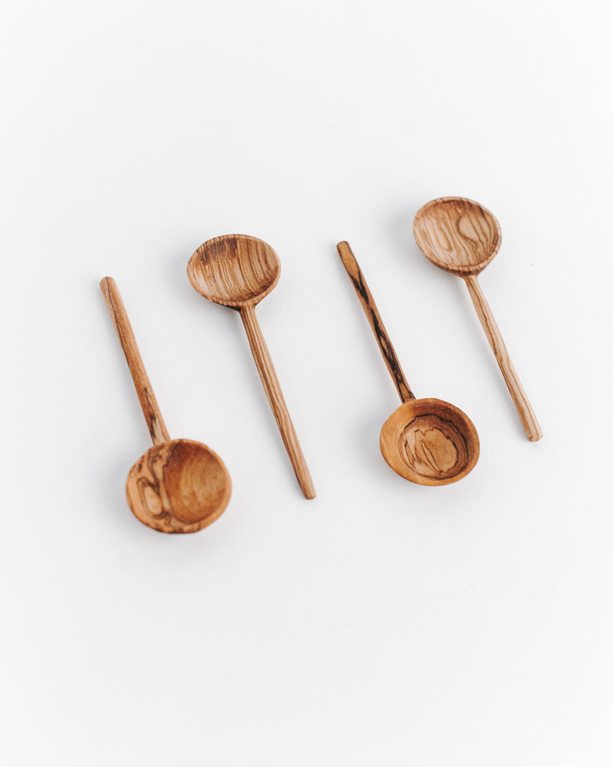 Set of 6 Tablespoons Made of Olive Wood Dining Spoon Wooden 