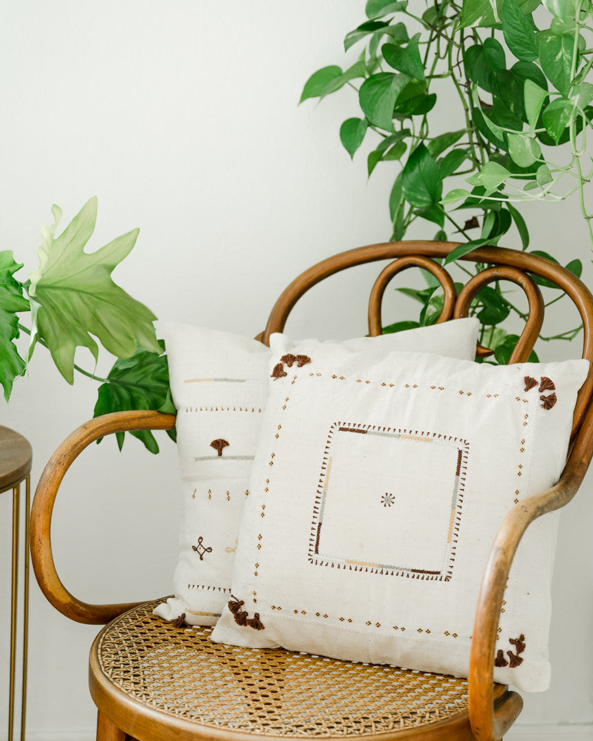 fair trade boho throw pillow