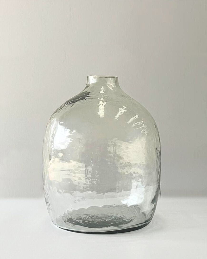 Handblown Hammered Glass Hebron Vase