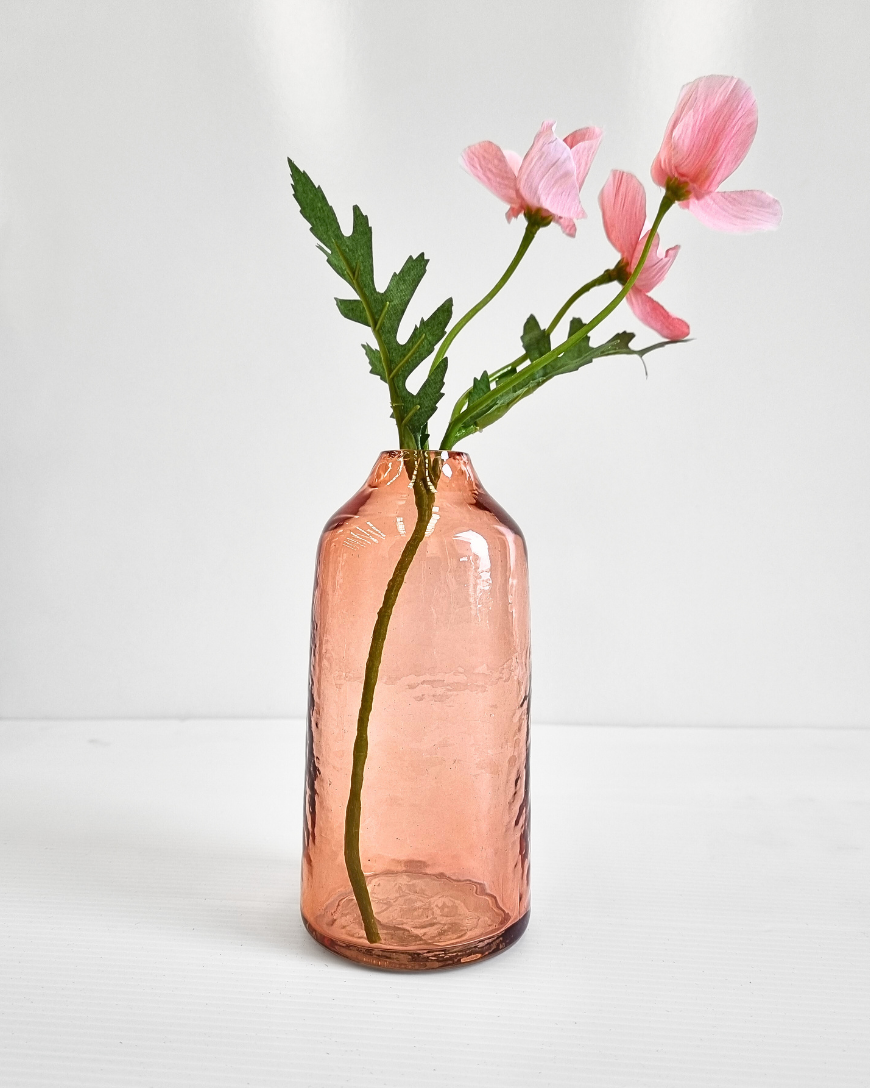 Siena Handblown Hammered Bud Vase