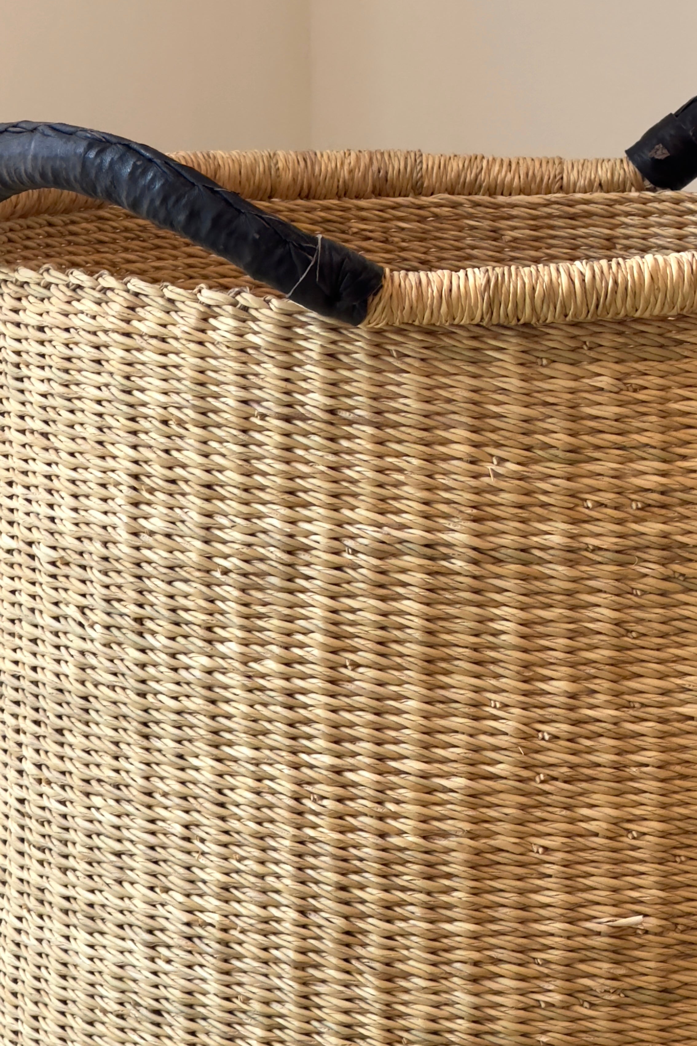 Handwoven African Floor Basket – Naturally Stylish Storage