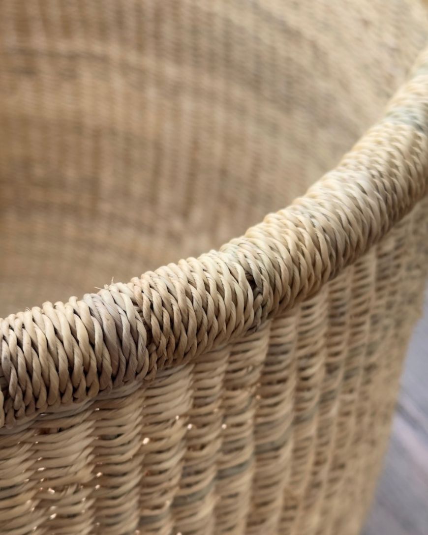 Handwoven African Catch-All Basket - Natural