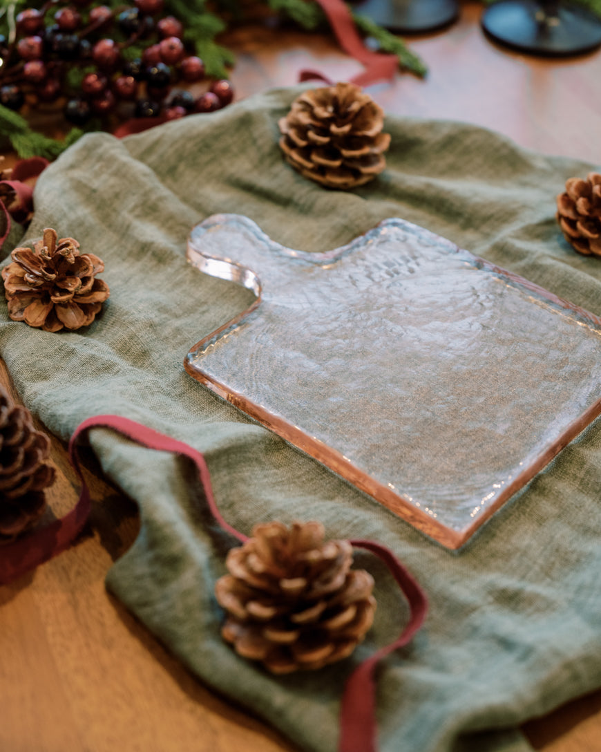 Hammered Glass Serving Boards