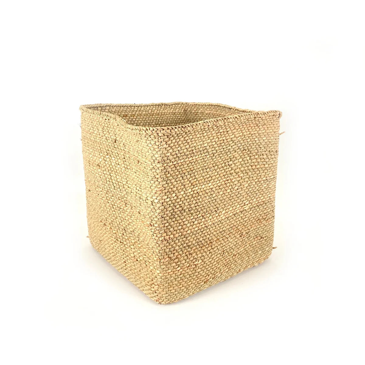 Handwoven Square Iringa Baskets | Natural | Tanzania