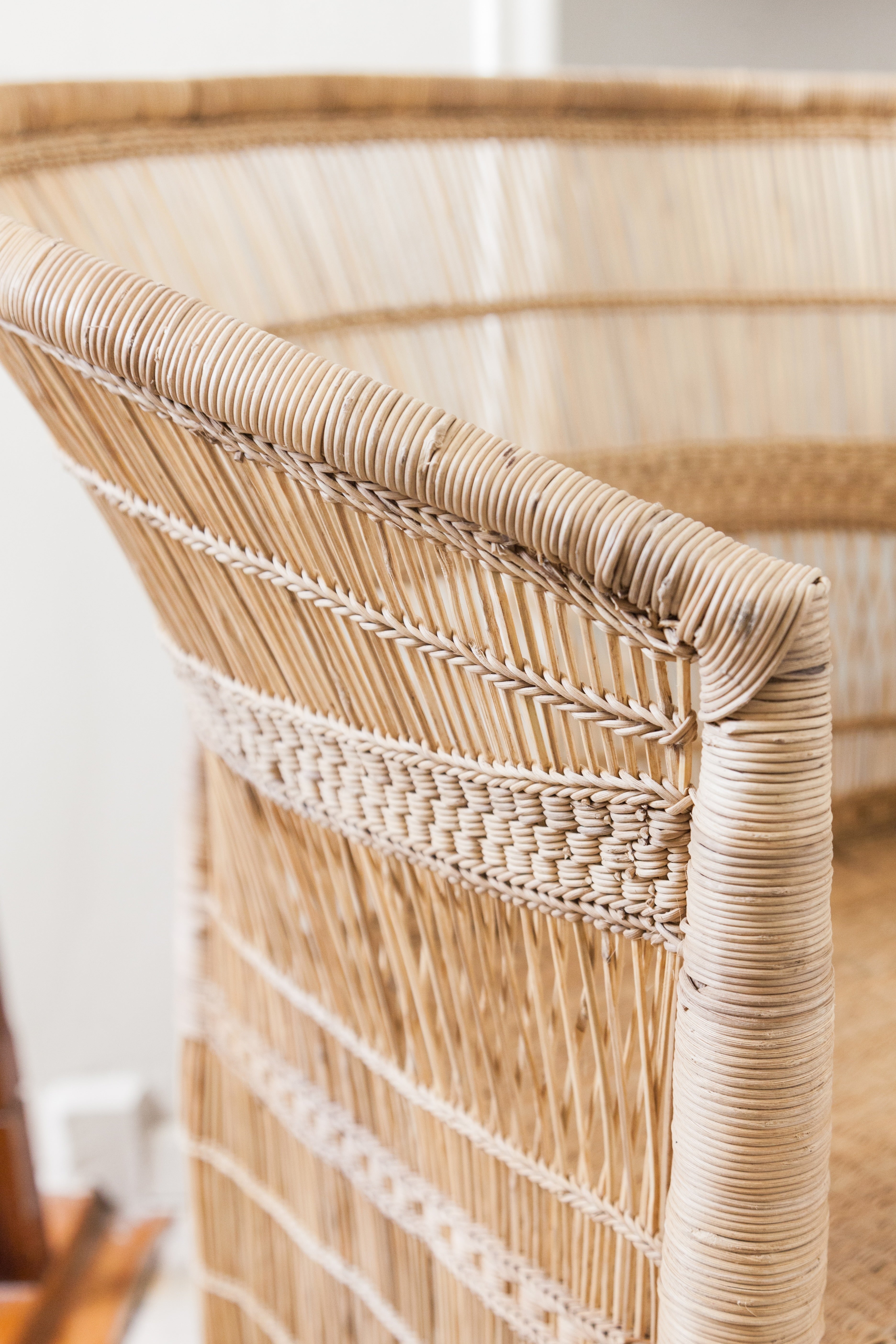 Handcrafted Malawi Cane Accent Chair