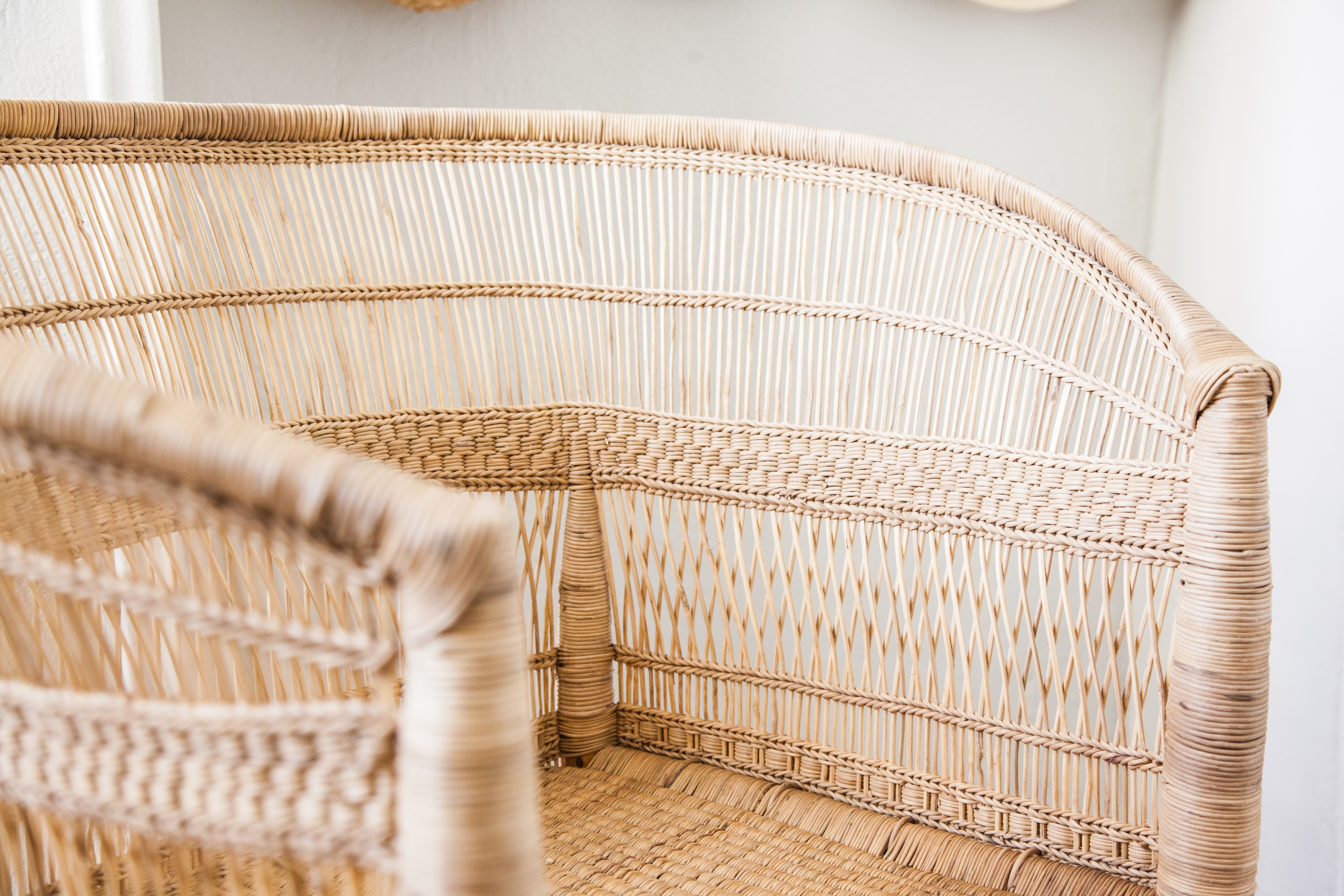 Handcrafted Malawi Cane Accent Chair