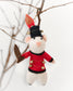 soldier mouse felt holiday ornament
