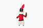 back of felt soldier mouse christmas tree ornament