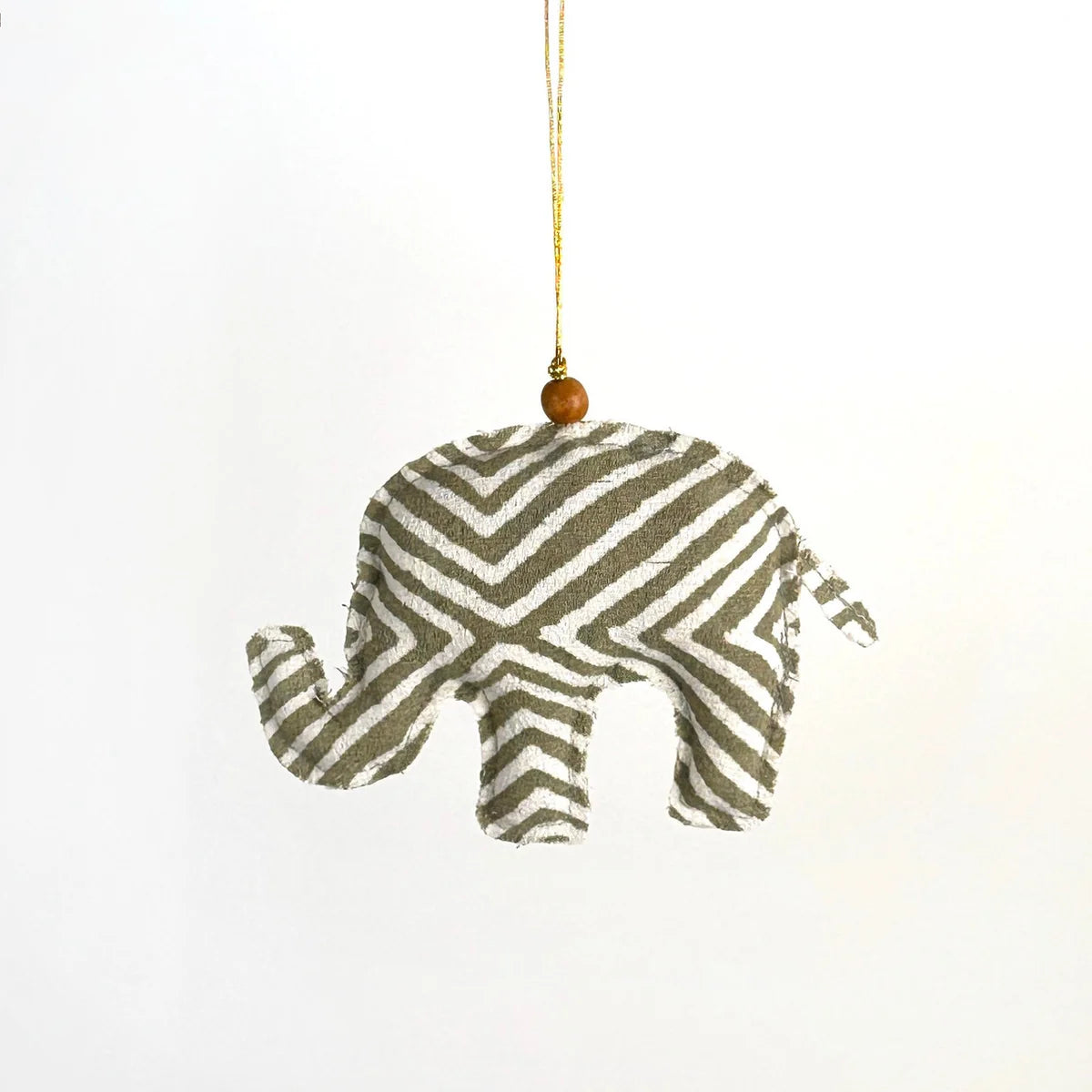 African Batik Safari Animal Christmas Ornaments – Set of 4