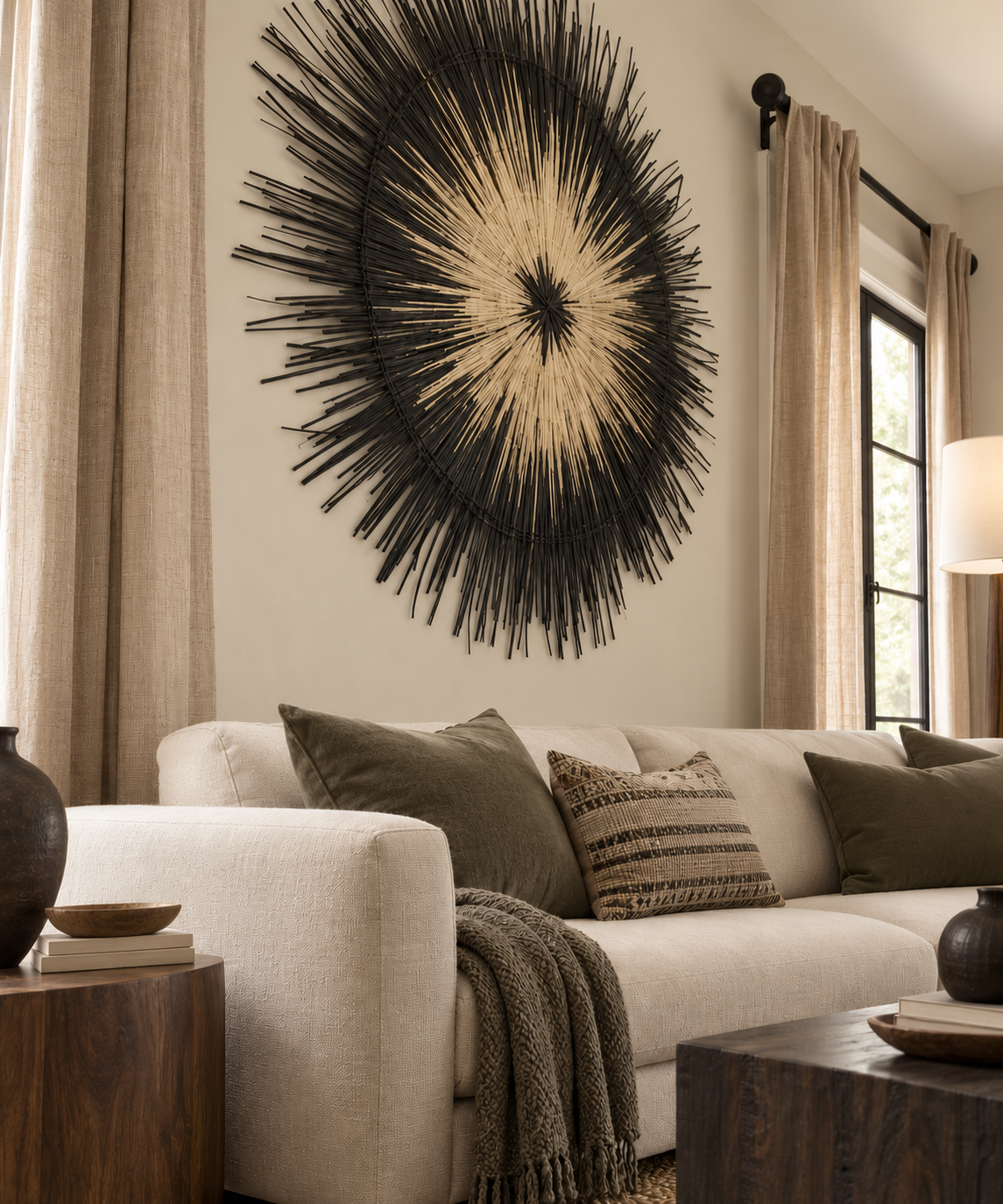 Eclipse Handwoven Palm Wall Hanging | Malawi
