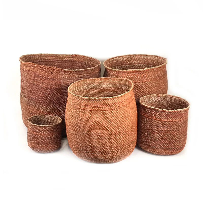 Handwoven Auburn Iringa Basket | Tanzania