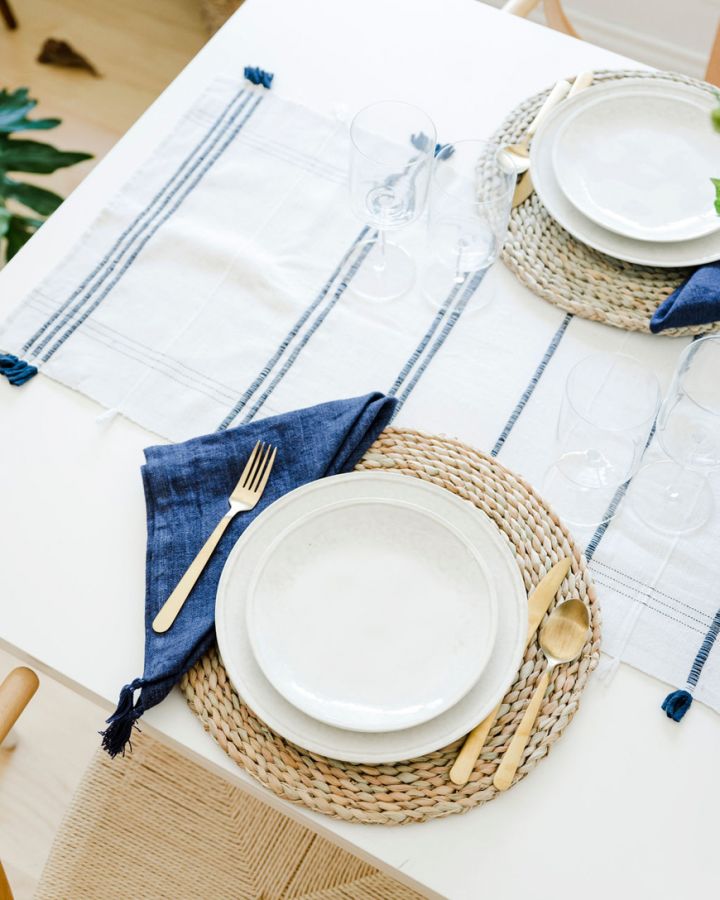 Ribbons Cotton Table Runner