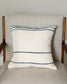 18" Ribbons Throw Pillow Cover - Navy