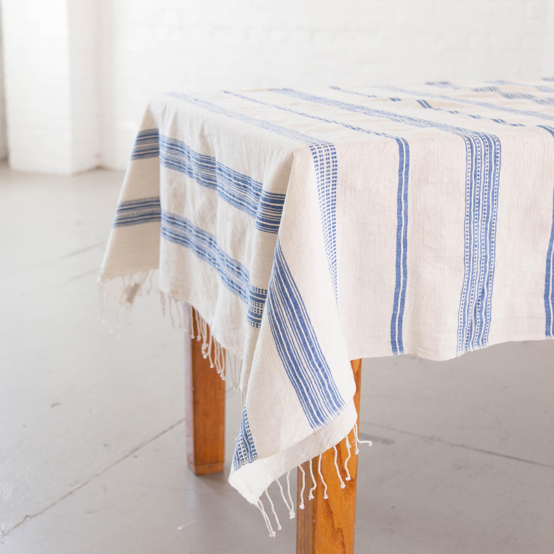 wholesale cotton striped tablecloth