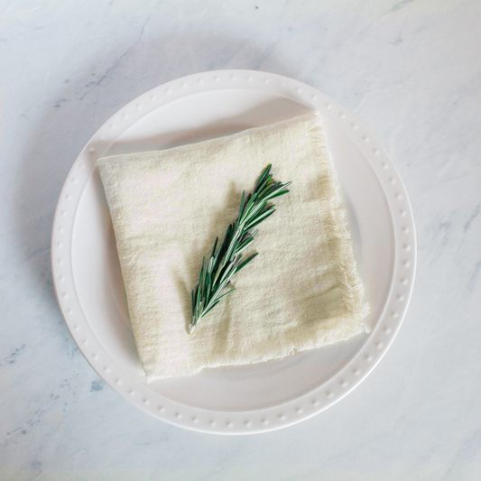 Stone Washed Linen Cocktail Napkin