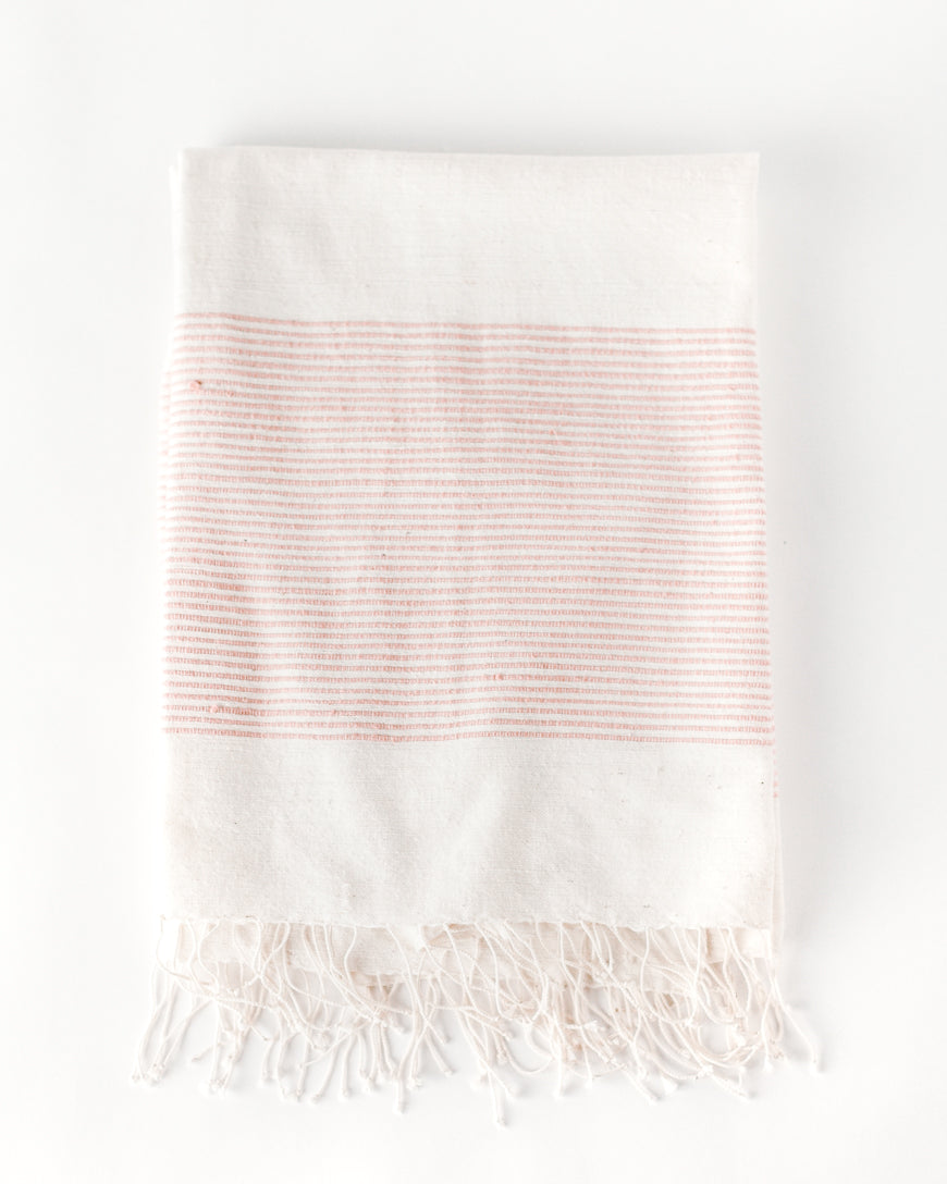 wholesale handwoven throw blanket blush pink