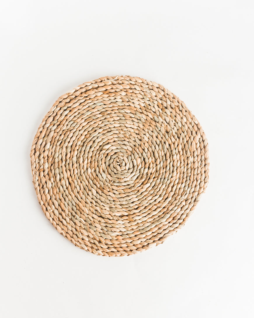 Handwoven Water Hyacinth Charger | Fair Trade Table Decor